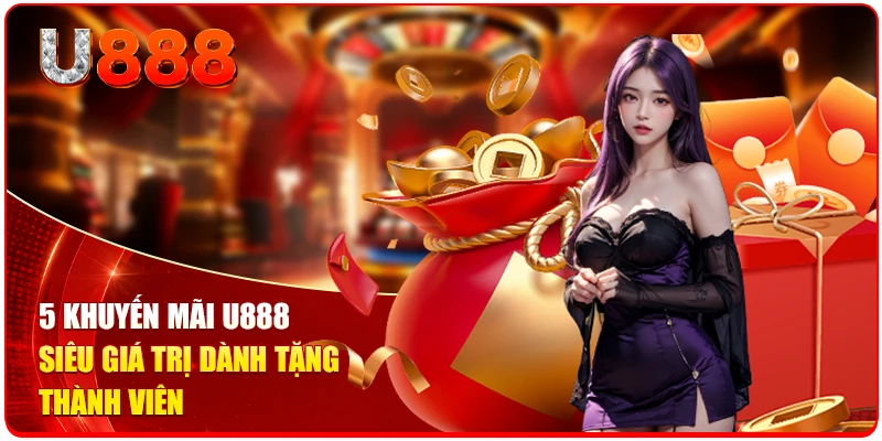 Săn Khuyến Mãi U888 Nhận Ngay Hoàn Trả 3.5% Mỗi Tuần 1 5 khuyến mãi U888 siêu giá trị dành tặng thành viên
