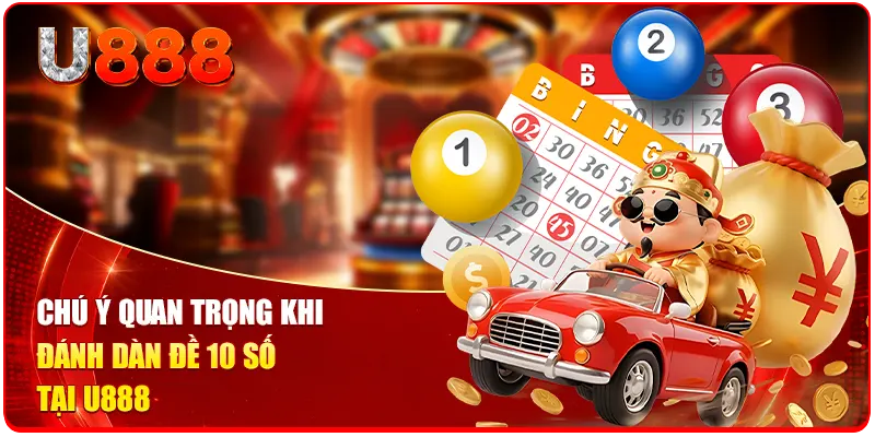 Cách Đánh Dàn Đề 10 Số U888 | Tăng Xác Suất Trúng Giải Nhất 3 Chú ý quan trọng khi đánh dàn đề 10 số tại U888