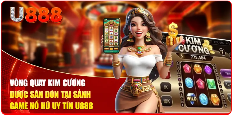 Game Nổ Hũ Uy Tín U888 - Săn Quỹ Thưởng Giá Trị 1 Tỷ Đồng 2 Vòng quay kim cương được săn đón tại sảnh game nổ hũ uy tín U888
